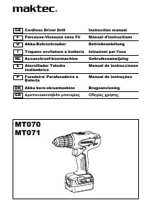 Brugsanvisning Maktec MT070 Bore-skruemaskine