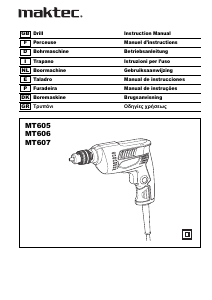 Manuale Maktec MT605 Trapano avvitatore