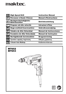Manual de uso Maktec MT653 Atornillador taladrador