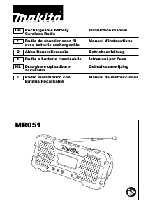 Handleiding Makita MR051 Radio