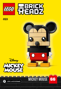 Handleiding Lego set 41624 Brickheadz Mickey Mouse