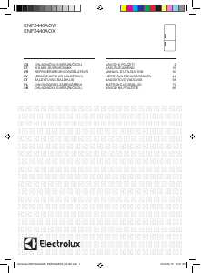 Rokasgrāmata Electrolux ENF2440AOW Ledusskapis ar saldētavu