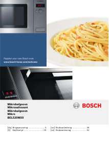 Käyttöohje Bosch BEL520MS0 Mikroaaltouuni