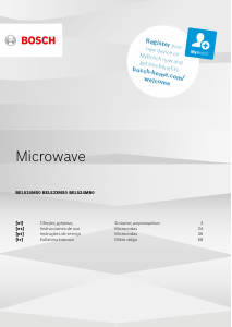 Instrukcja Bosch BEL523MS0 Kuchenka mikrofalowa