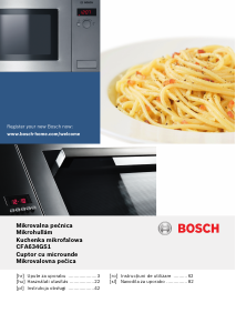 Priročnik Bosch CFA634GS1 Mikrovalovna pečica