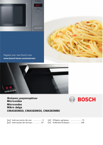 Kullanım kılavuzu Bosch CMA585MS0 Mikrodalga