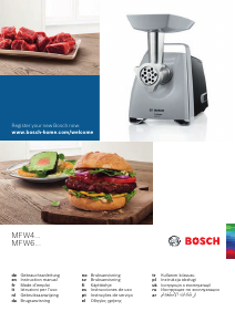Bruksanvisning Bosch MFW68680 Kjøttkvern