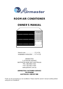 Manual Airmaster ACC70CW Air Conditioner