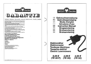 Bruksanvisning Wolf Garten TE 36 Gressklipper
