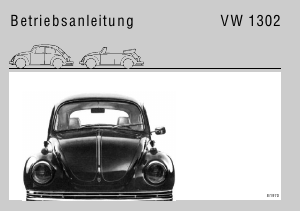 Bedienungsanleitung Volkswagen Beetle VW 1302 S (1970)