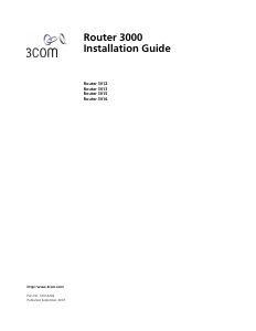 Manual 3Com 3015 Router