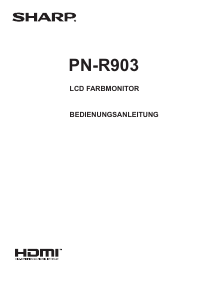 Bedienungsanleitung Sharp PN-R903 LCD monitor