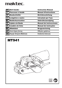 Manual de uso Maktec MT941 Lijadora de banda