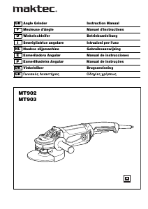 Manual de uso Maktec MT903 Amoladora angular