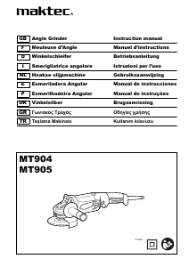 Manual de uso Maktec MT904 Amoladora angular