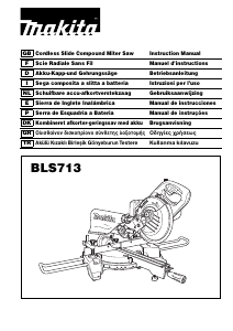 Manuale Makita BLS713 Sega circolare