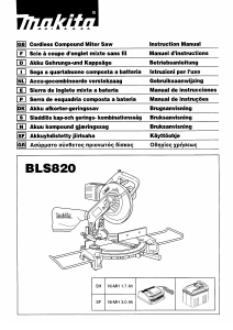 Handleiding Makita BLS820 Cirkelzaag