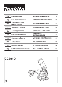 Manuale Makita CC301D Sega circolare