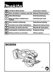 Manual de uso Makita DCS550 Sierra circular