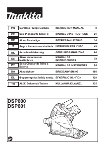 Bedienungsanleitung Makita DSP600 Kreissäge