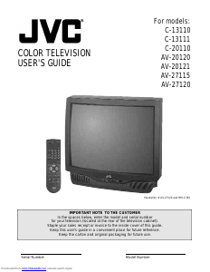Manual JVC C-13110 Television