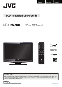 Manual JVC LT-19A200 LCD Television