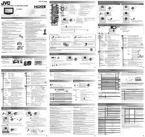 Manual JVC LT-32A1 LCD Television