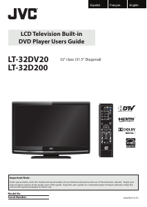 Manual JVC LT-32DV20 LCD Television