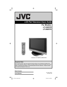 Manual JVC LT-32X576 LCD Television
