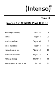 Bedienungsanleitung Intenso 2.5 Memory Play Festplatte