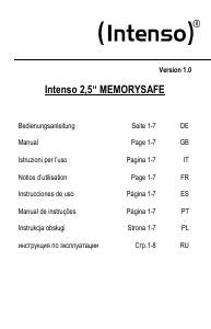 Manuale Intenso 2.5 Memory Safe Hard-disk