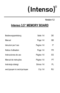 Mode d’emploi Intenso 3.5 Memory Board Disque dur