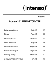 Instrukcja Intenso 3.5 Memory Center Dysk
