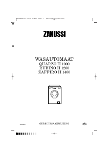 Handleiding Zanussi Quarzo II 1000 Wasmachine