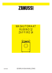 Handleiding Zanussi Rubino 12 Wasmachine