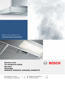 Manual Bosch DHI646CQ Cooker Hood