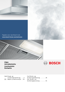 Käyttöohje Bosch DWF97RU60 Liesituuletin