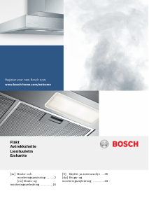 Käyttöohje Bosch DWK67HM60 Liesituuletin