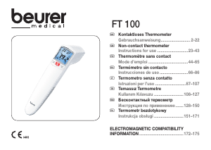 Mode d’emploi Beurer FT 100 Thermomètre