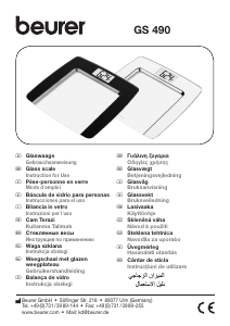 Mode d’emploi Beurer GS 490 White Pèse-personne