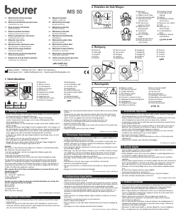 Manual Beurer MS 50 Balança