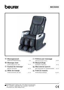 Mode d’emploi Beurer MC 5000 HCT - Deluxe Appareil de massage