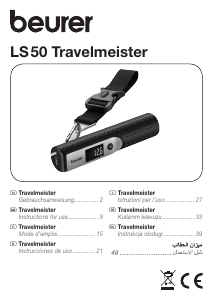 Instrukcja Beurer LS 50 Waga bagażowa