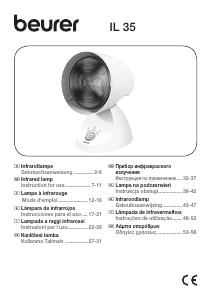 Manual Beurer IL 35 Lâmpada de infravermelhos