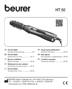 Manuale Beurer HT 50 Modellatore per capelli