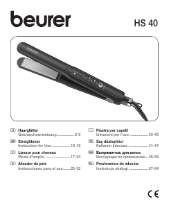 Kullanım kılavuzu Beurer HS 40 Saç düzleştirici