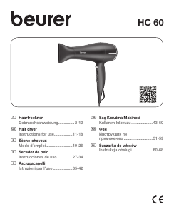 Manual de uso Beurer HC 60 Secador de pelo