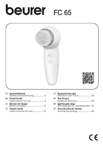 Manual Beurer FC 65 Pureo Deep Clear Facial Cleansing Brush