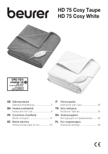 Manual Beurer HD 75 Cosy Electric Blanket