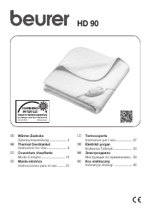 Handleiding Beurer HD 90 Elektrische deken
